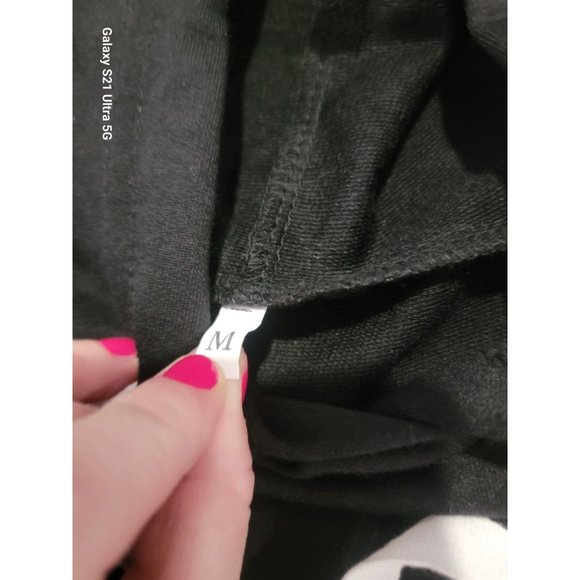 Women’s Casual Letters Print Crop Top Loose Pullover Friends Shirt‎ Junior M - Picture 3 of 7